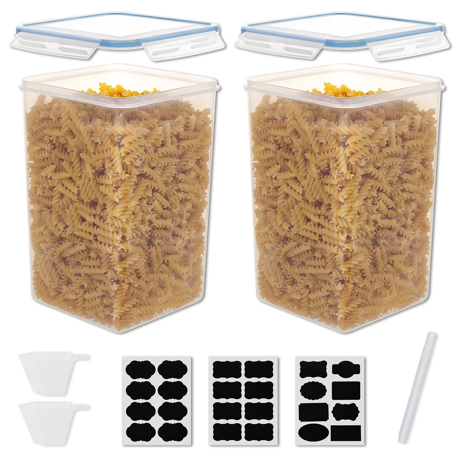 Amazon.co.jp: 蓋付き保存容器 密閉 2パック 6.5L | 22オンス | 特大