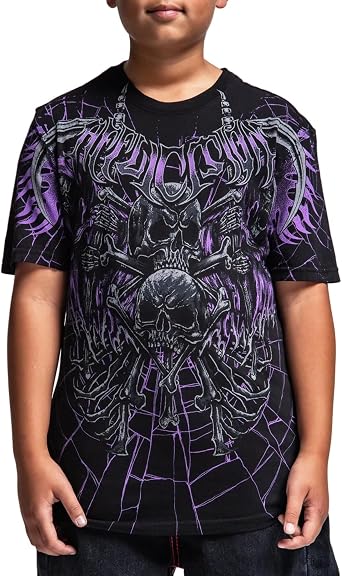 Affliction Boys Short Sleeve T-Shirt, Graphic, Kids