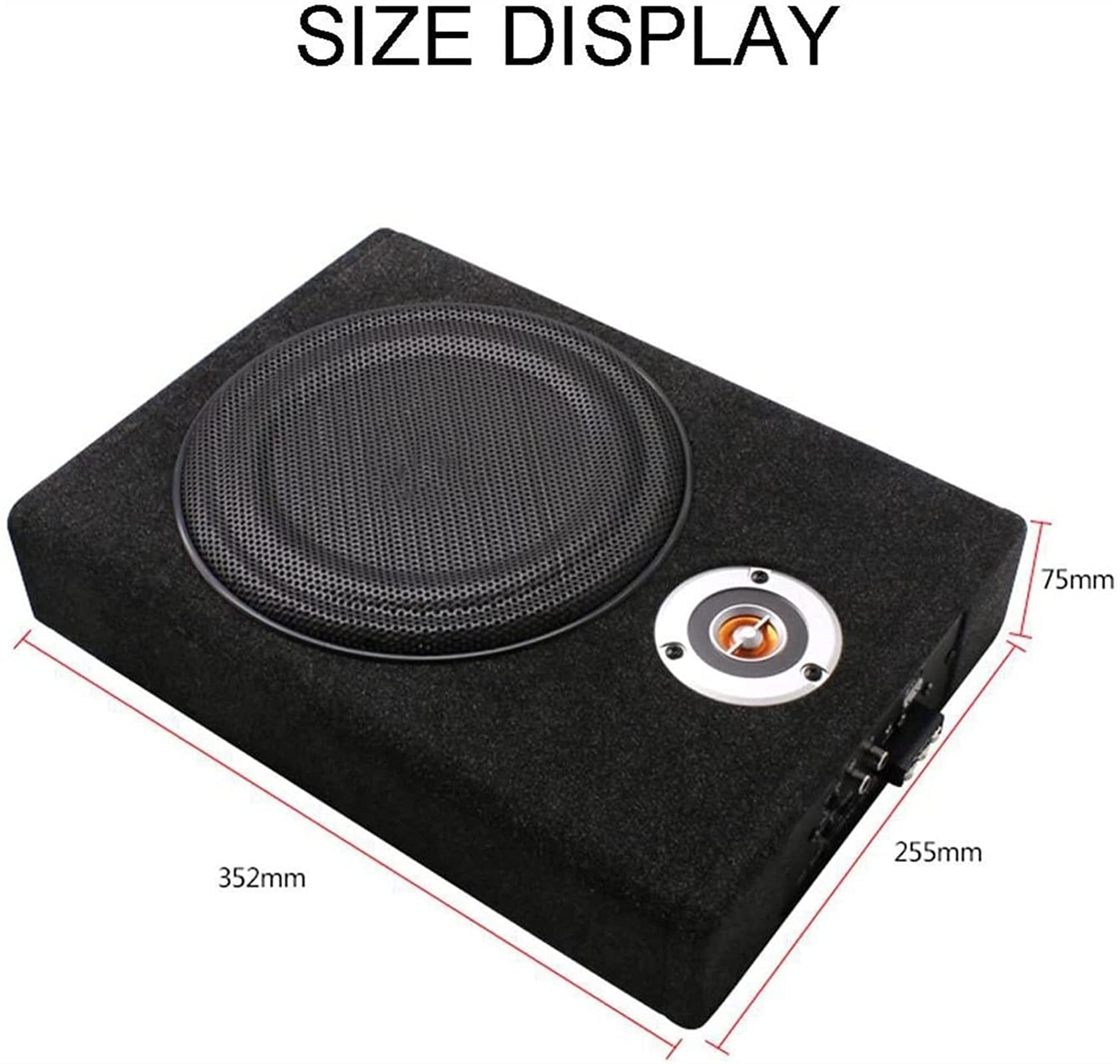 Amazon.co.jp: シートスピーカーステレオベースカーステレオアンプの下 