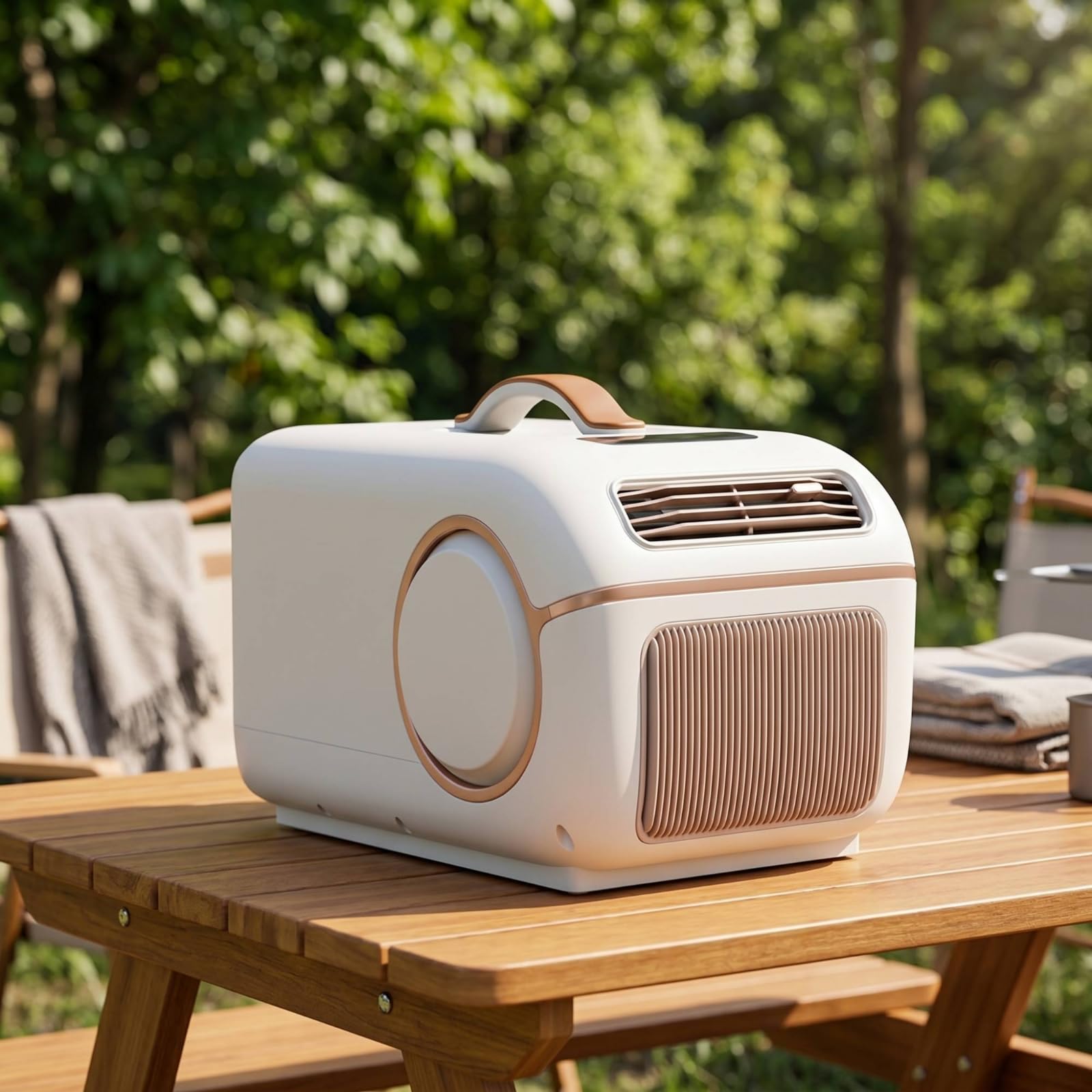 Gralara Condizionatore Portatile 2 in 1 con, 220V Spina Europea, E01 Modello Intelligente Caldo E Freddo