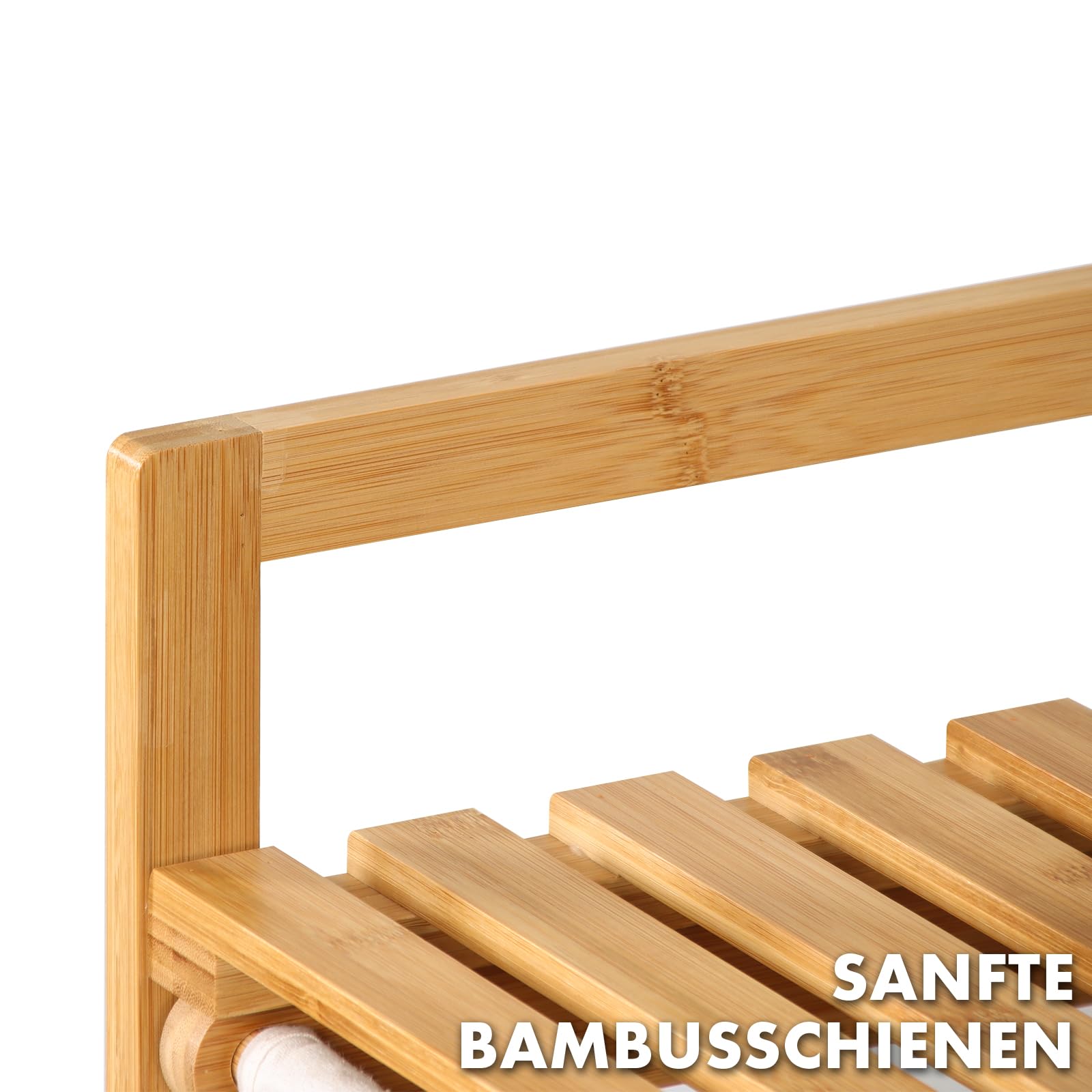 Floordirekt Cesto de bambú para la colada con 2 compartimentos, para la ropa sucia, de madera, con gran cesta para la colada (Dakota) (64 x 33 x 73 cm)