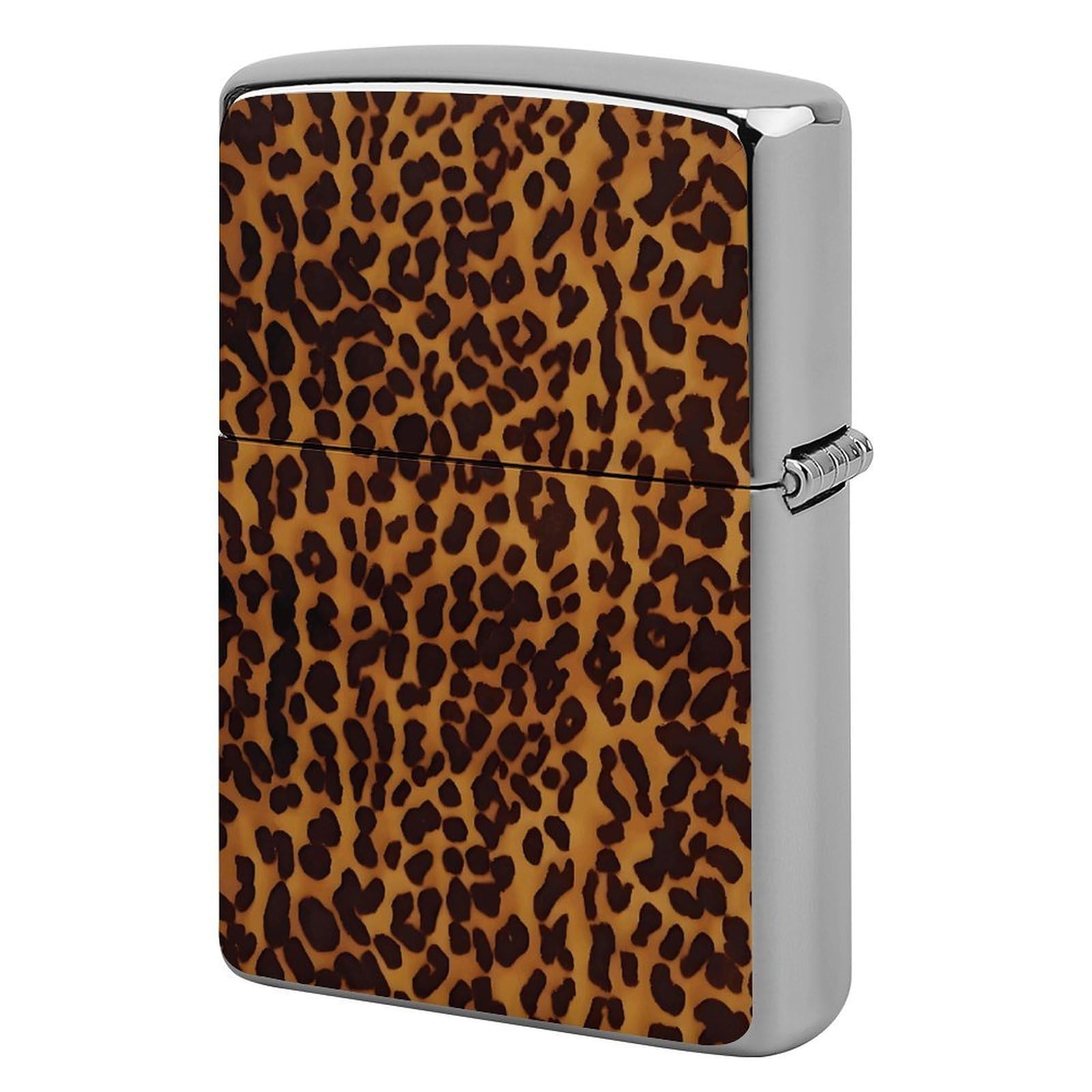 Cool Cheetah Leopard Print Metal Lighter Cover Case, Vintage Cool Lighter Housing Funny Lighters Sleeve for Zippo Men Dad Husband Gift Collect