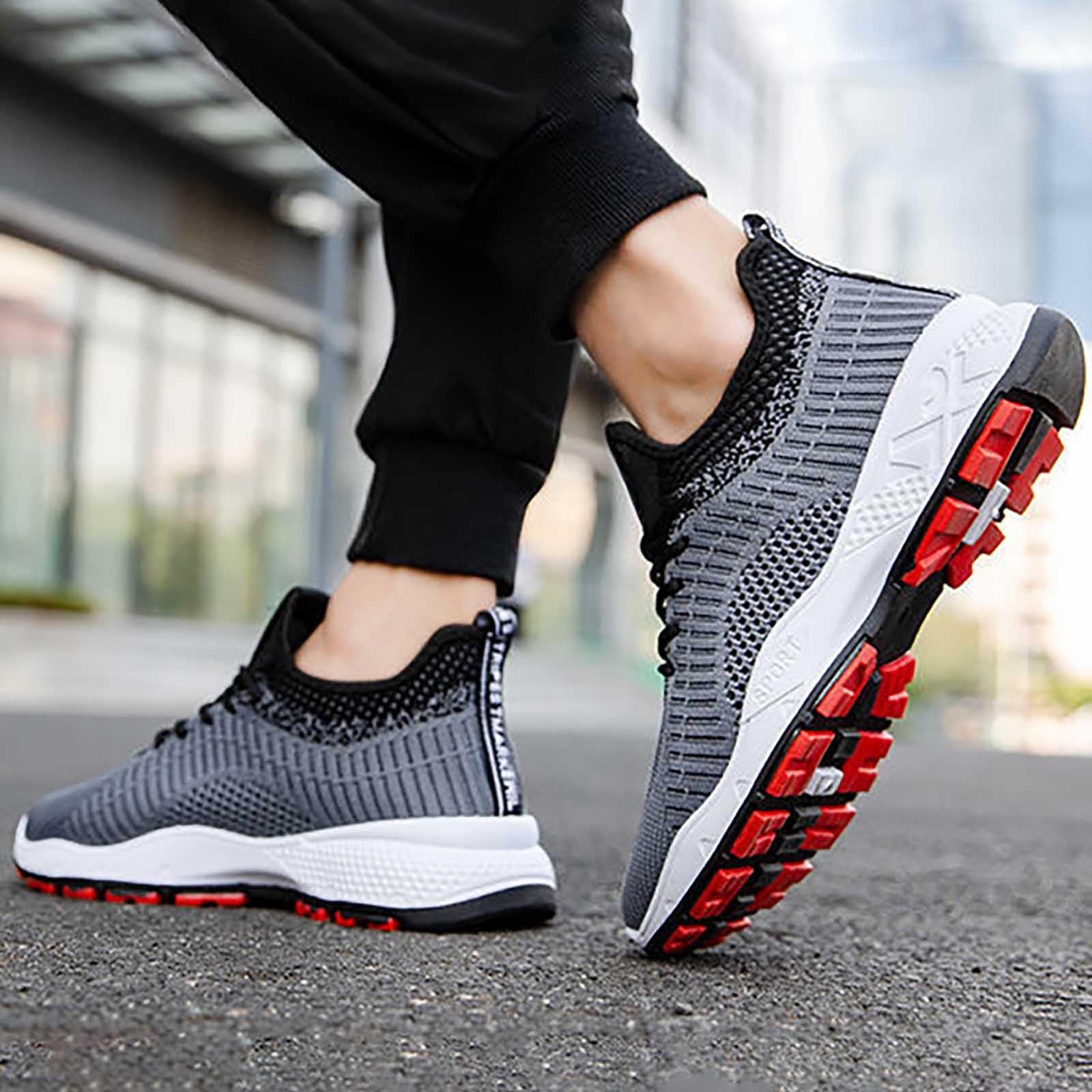 Scarpe Uomo Scarpe Running Uomo Jogging Inverno Sneakers Men Shoes da Sportive Ginnastica Bianche Traspiranti Palestra Estive Tela Blu Tennis Lacci Invernali 40 Eleganti Senza Estate for Ammortizzate