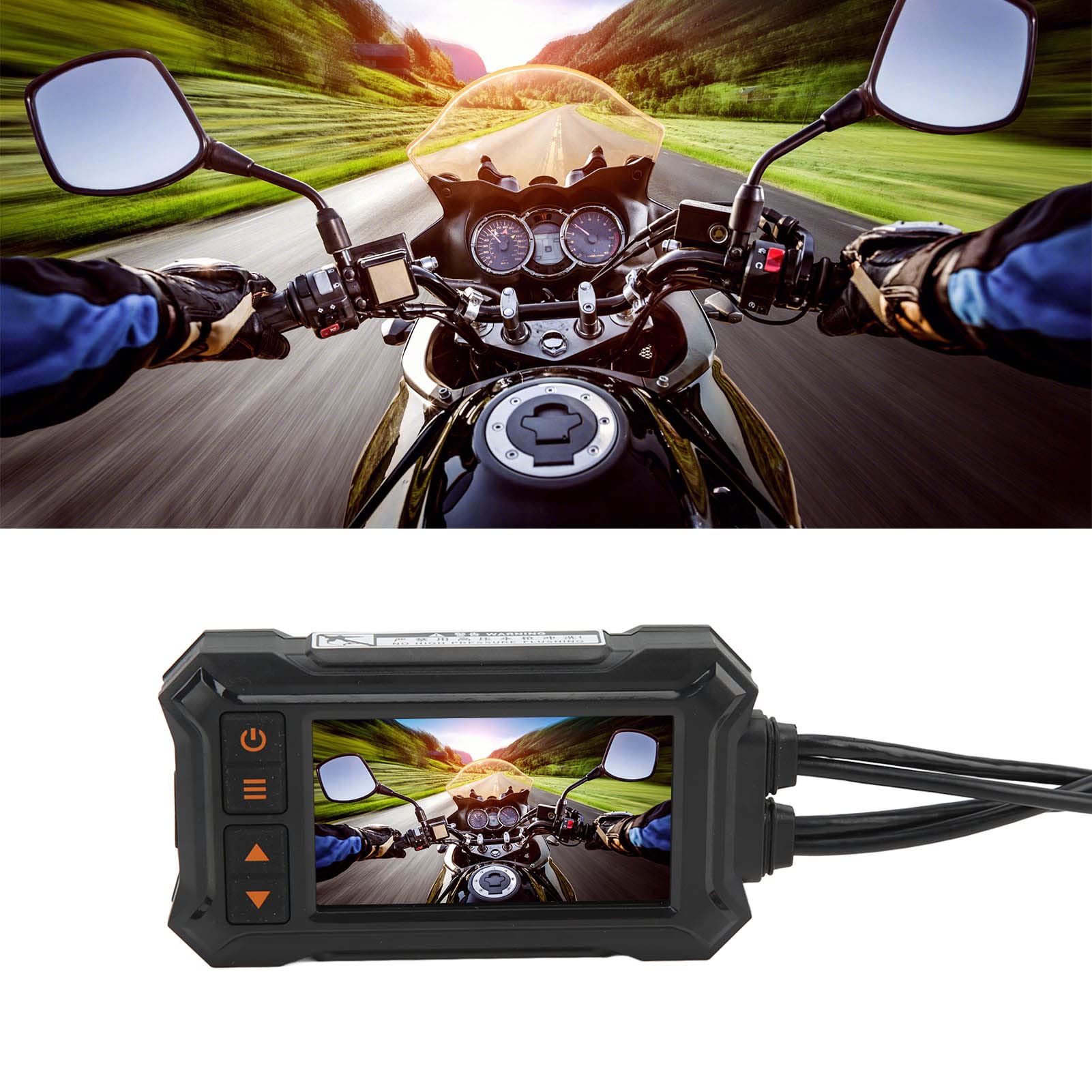 Aramox Rejestrator Jazdy, Podwójny Obiektyw 1080P z GPS, do Użytku