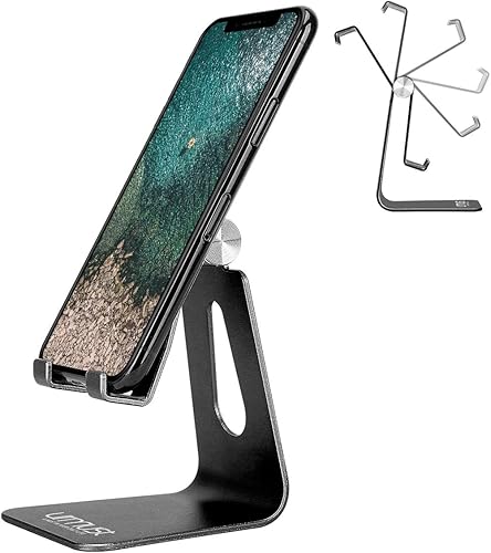 Urmust Soporte ajustable para teléfono celular para base de escritorio, soporte compatible con iPhone 15 14 13 12 11 Pro Max Xs XR 8 X 7 6 6S Plus