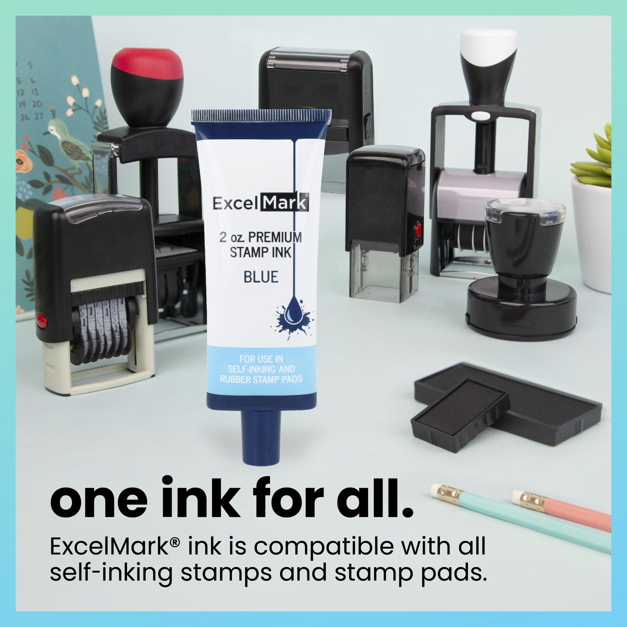 Personalized Stamp Signature Stamp Wide Self-Inking Stamp | Creative Rubber Stamps Teacher Stamps