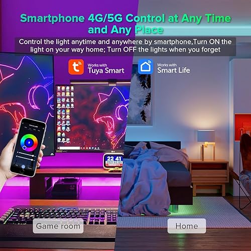 Miniatura 3 de FCOB Controlador LED WiFi 5 en 1 WB5 de 24 GHz compatible con Alexa Google Home Smart Life Tuya Smart App Control para monocromático RGB RGBW WWCW