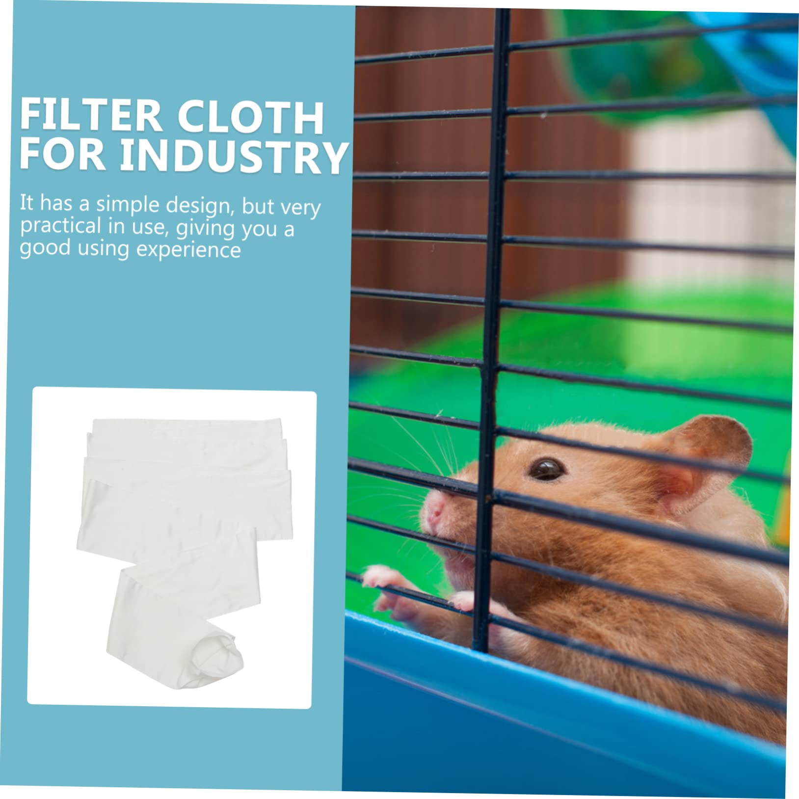 Bolsa de Filtro Industrial de Poliéster 729, Color Claro, Reutilizable
