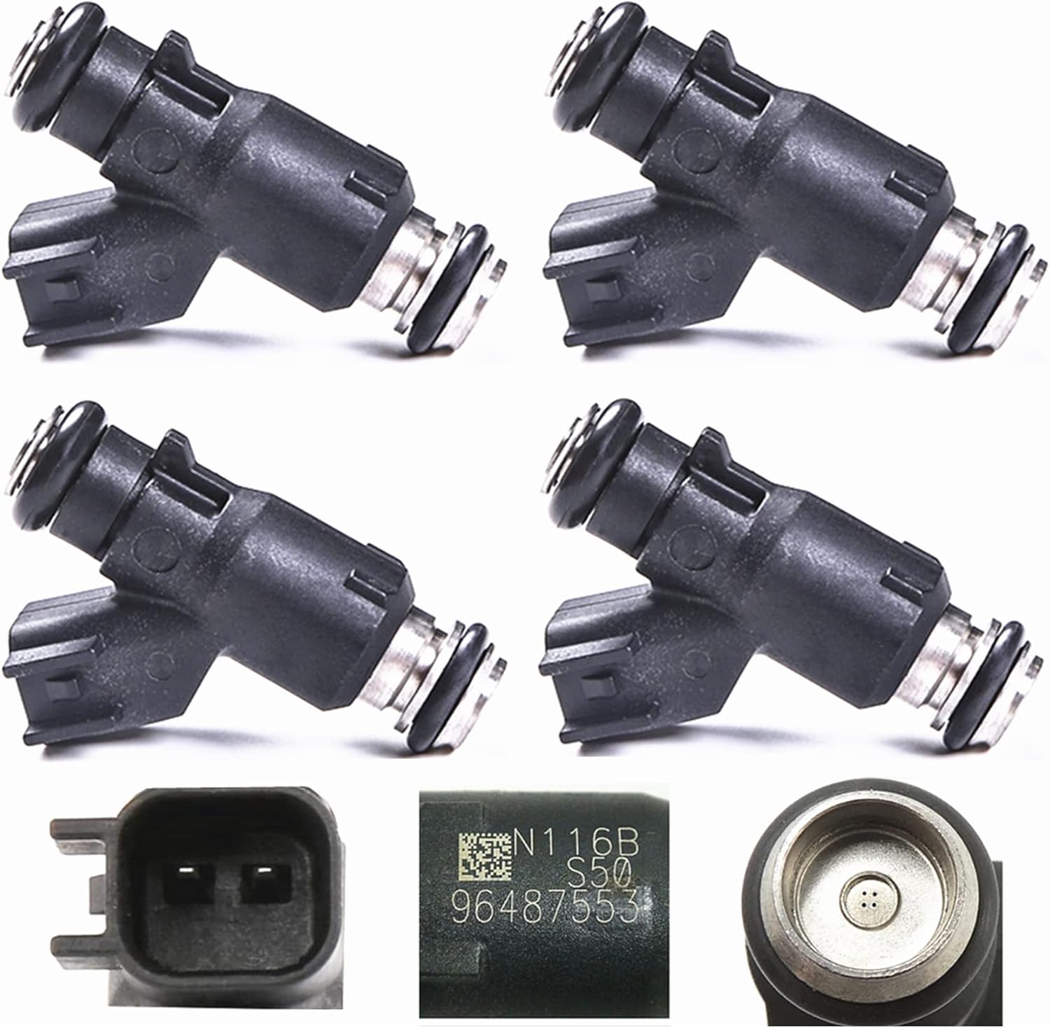 Set Of 4PCS Fuel Injector 96487553 Fits 2006-2008 For Chevy Aveo Aveo5 Pontiac Wave Wave5 1.6L 832-11197