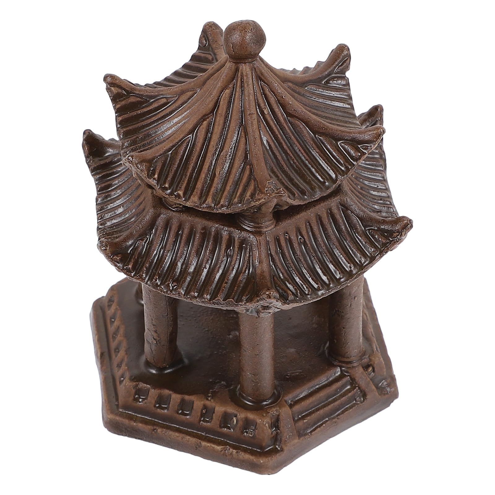 Adorno de cerámica para acuario y jardines en miniatura estilo pabellón oriental