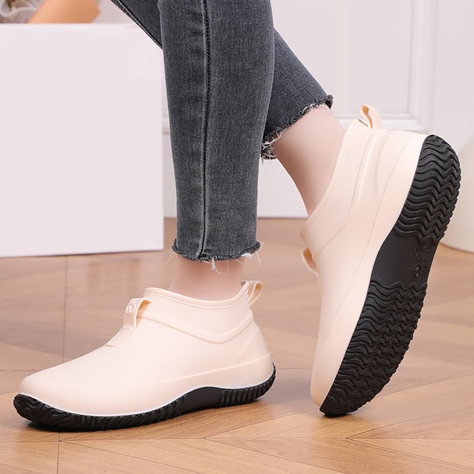 Botas de goma para mujer impermeables antideslizantes botines de jardín