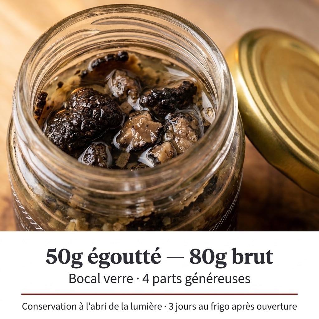 Brisures de Truffes Noires (Tuber Melanosporum) 50g