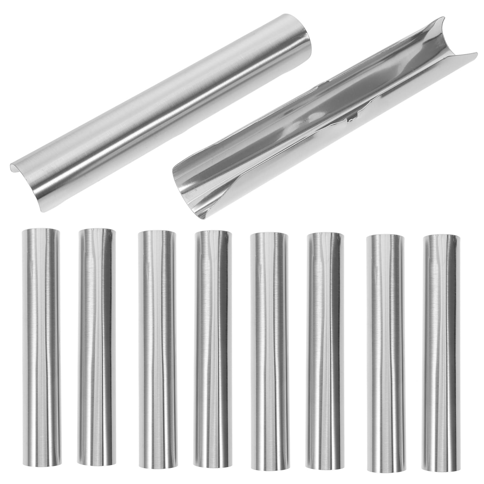 TOPPERFUN 10Pcs Metallic Curtain Rod Connector Drapery Rod Joints for Roman Rods Easy to Install Decorative Accessories for Home Window Treatment