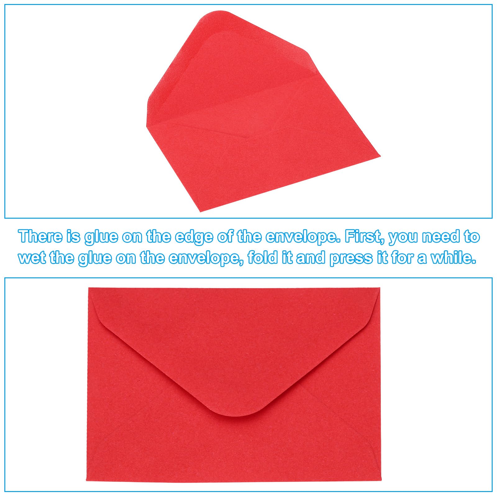 Mini Envelopes E Cartões PATIKIL 100 Peças - 9,4x6cm Coloridos