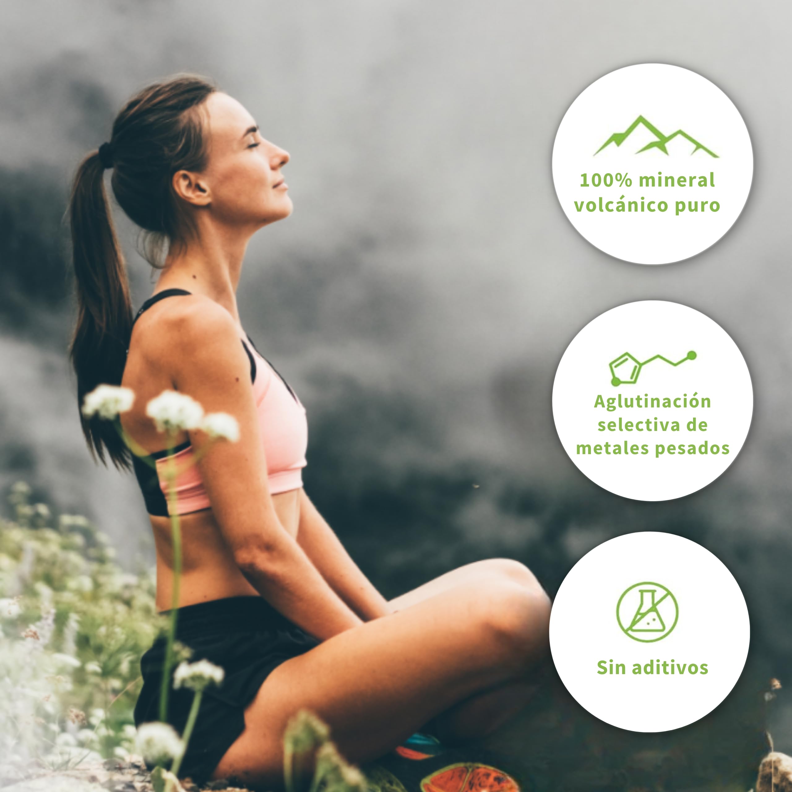 Zeolith MED 600 - Cápsulas de detox (producto medicinal con certificación CE) | Dispositivo médico natural, alta dosificación, altamente eficaz, ultrafino, 9 µm, calidad farmacéutica, 100% clinoptilolita