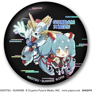 Amazon.co.jp: バンダイ 食玩 ガンダム×ミク メモリアル缶バッジセット