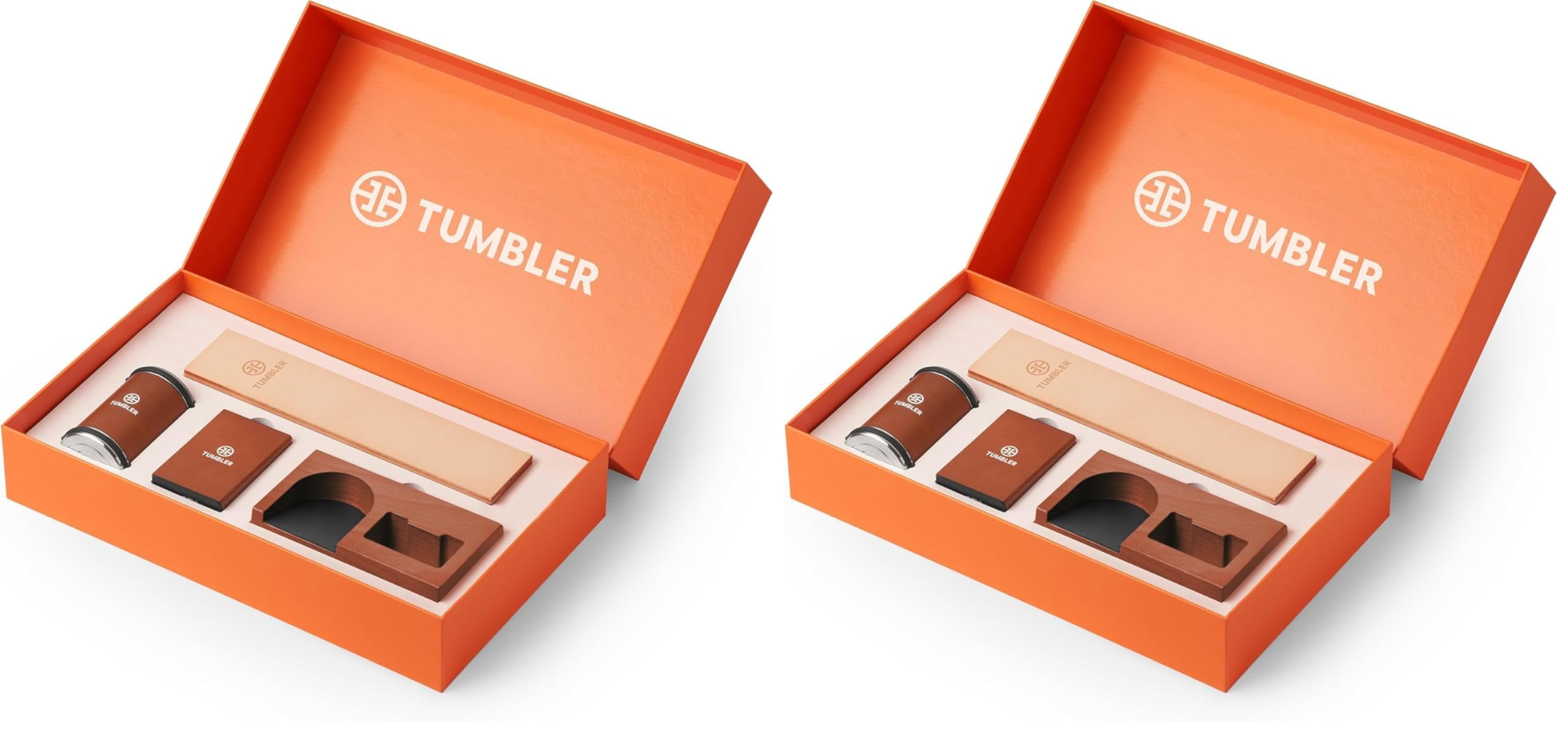 Tumbler Rolling Knife Sharpener Starter Set - Knife Sharpening Made Easy - Complete Gift Set Pack of 2