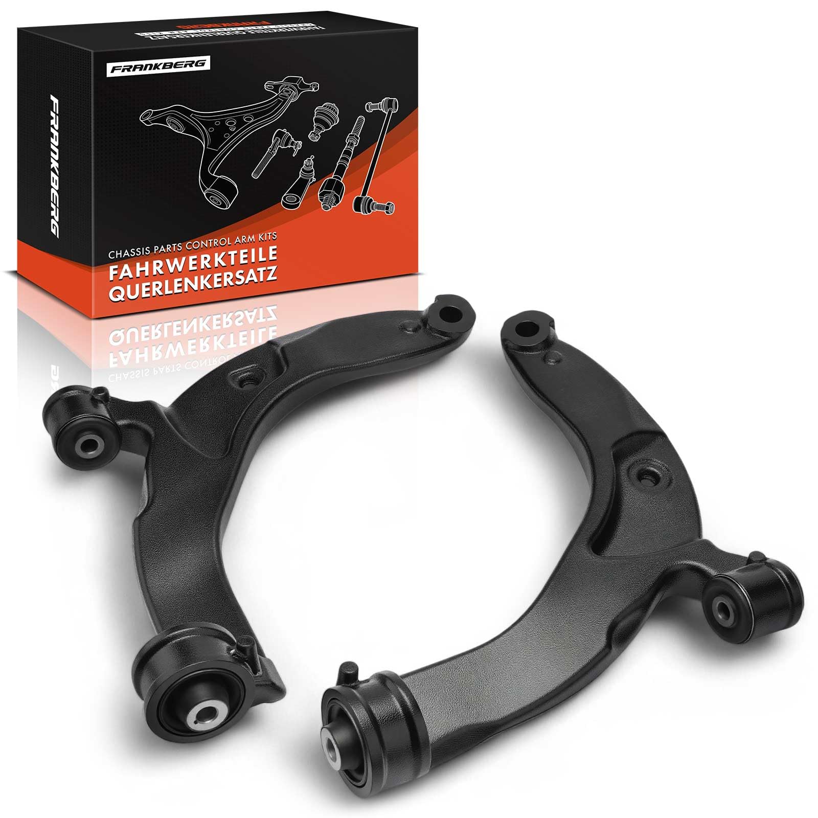 Frankberg Wahacz wahacza osi wahacza kompatybilny z Volkswagen Transporter 2003-2019 Multivan wahacz przedni dolny 2 szt. zamiennik # 7E0407151C