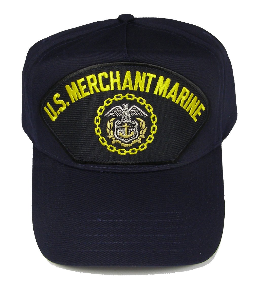 U.S. Merchant Marine W/Logo HAT - Navy Blue - Veteran Owned Business
