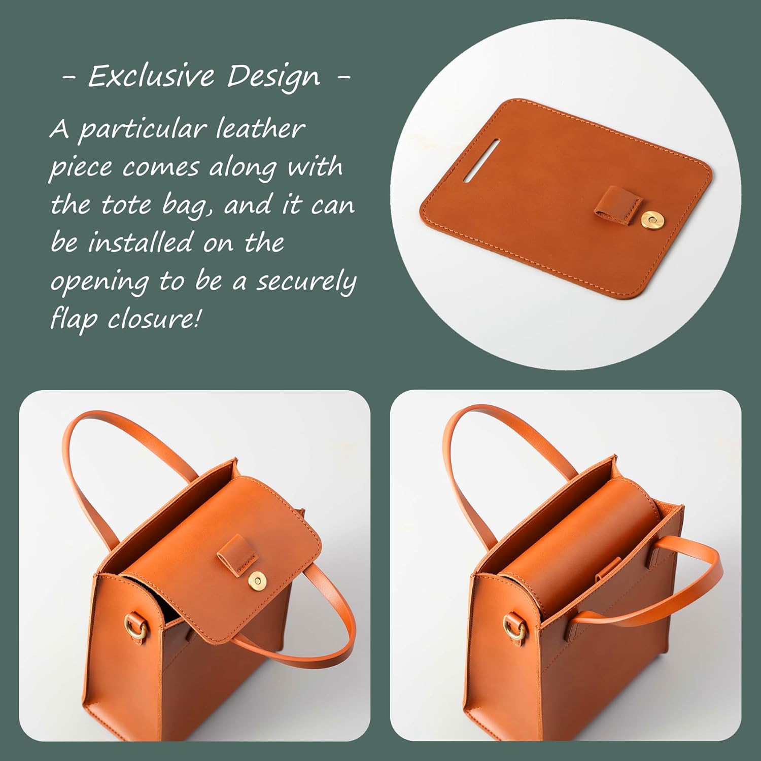 SUNLIGHT LEAVES Vintage Vegan Leather Mini Tote Bag For Women Simple Small Handle Purse Cute Cell Phone Satchel Lady Handbag - Image 3