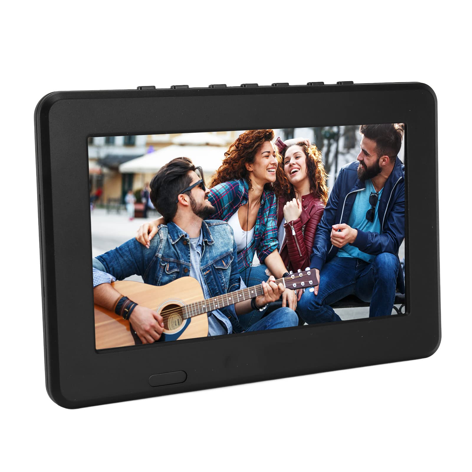 Cuifati TV Portable, écran LED 7 Pouces, Mini Portable Prend en MKV AVI MP4, TV de Voiture pour Camping, Randonnée, Maison,en Plein Air, TV Analogique, TV Numérique ATV
