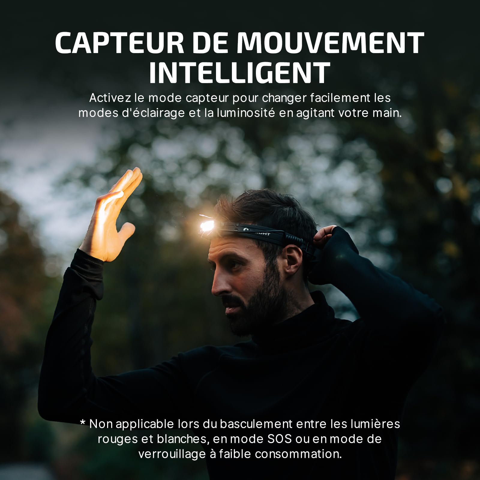 OLIGHT Array 2 Pro Lampe Frontale Puissante 1500 Lumens 150m Grande Autonomie avec Mode SOS Et 3 Sources Lumineuses pour Camping Course pêche escalade randonné