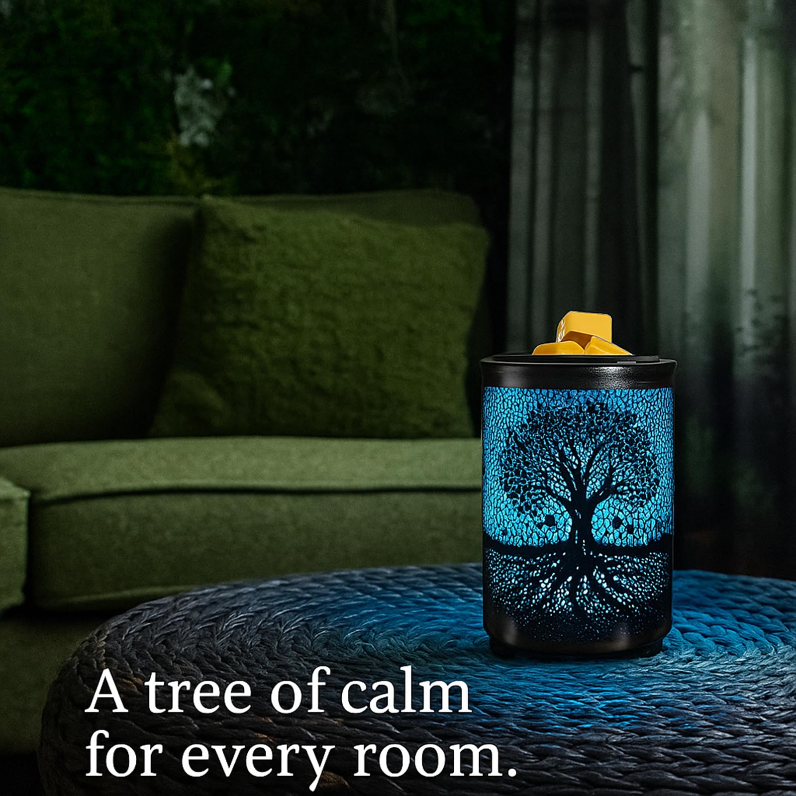 Leyoue Electric Wax Melt Warmer PTC Heating Plate with 7 Colors LED Changing Light Wax Warmer Fragrance Warmer for Home Office Gifts & Decor(): Life tree