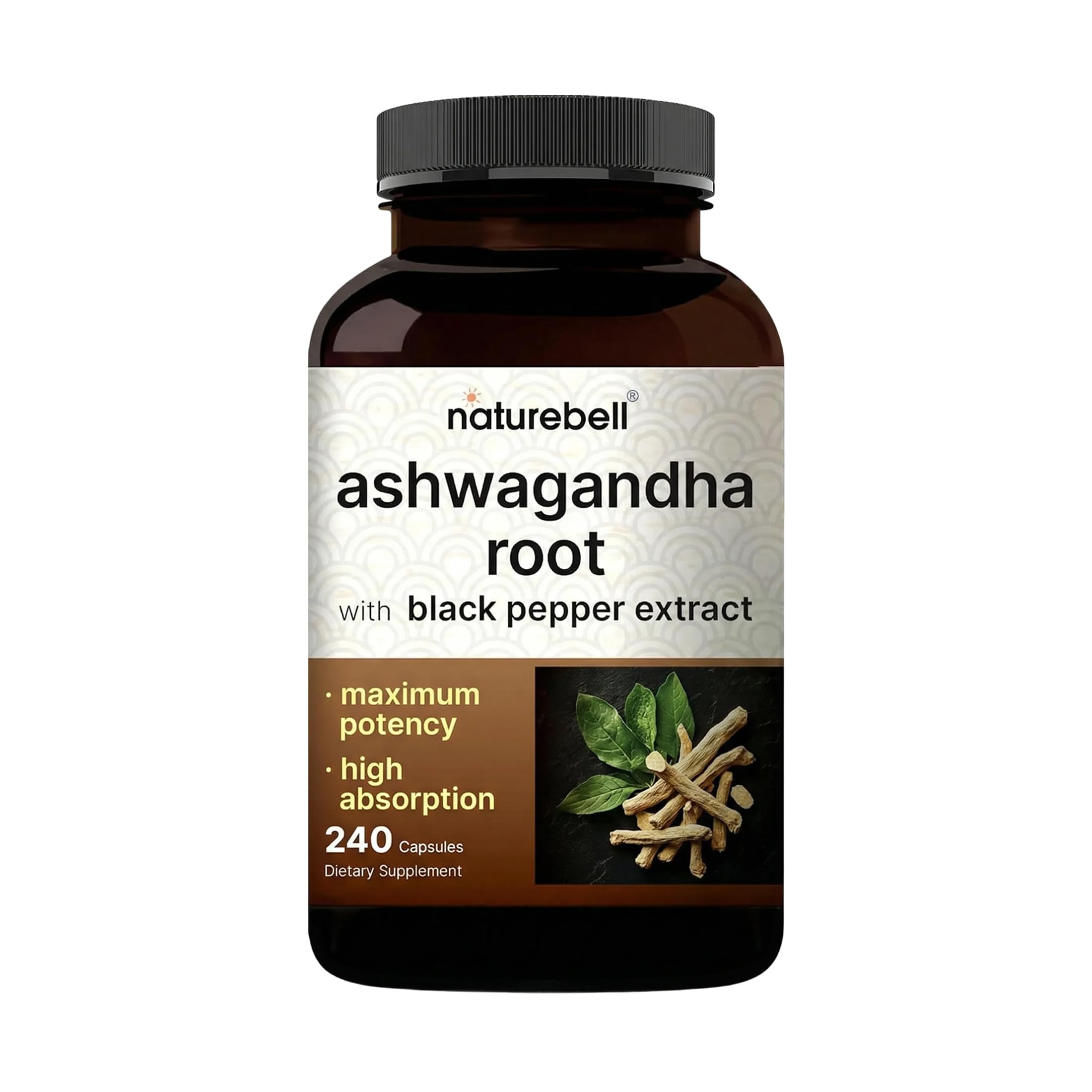 NatureBell Ashwagandha Root 240 Capsules
