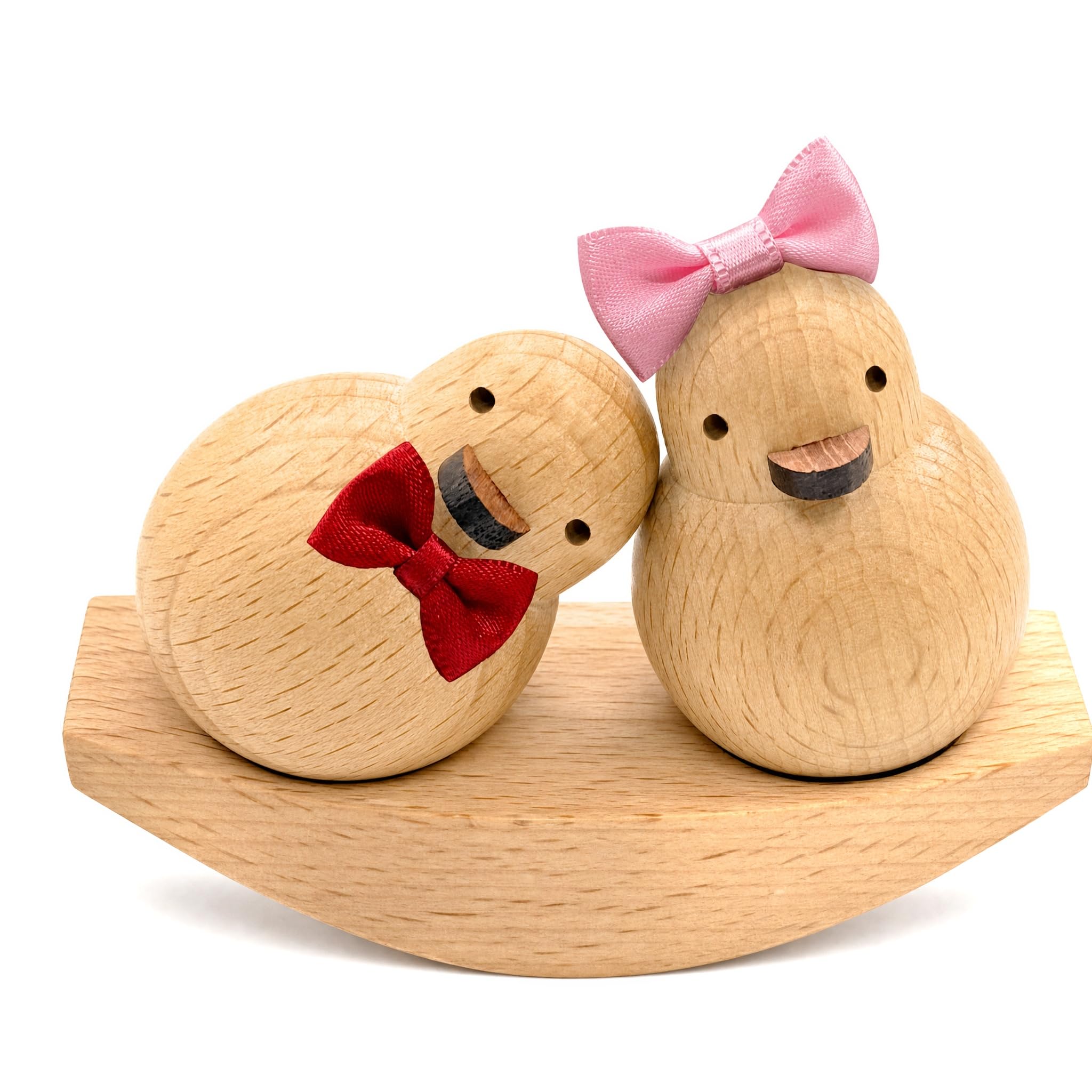 Wooden Swinging Duck Ornament, Funny Gift Idea for Wedding Anniversary