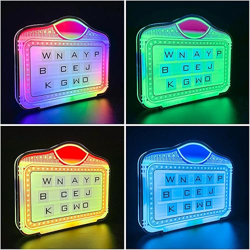 Miniatura 5 de Letrero LED de mano para exhibición de servicio de botellas, presentador de botellas LED, letrero de luces de servicio de botellas con 4 letras y 1