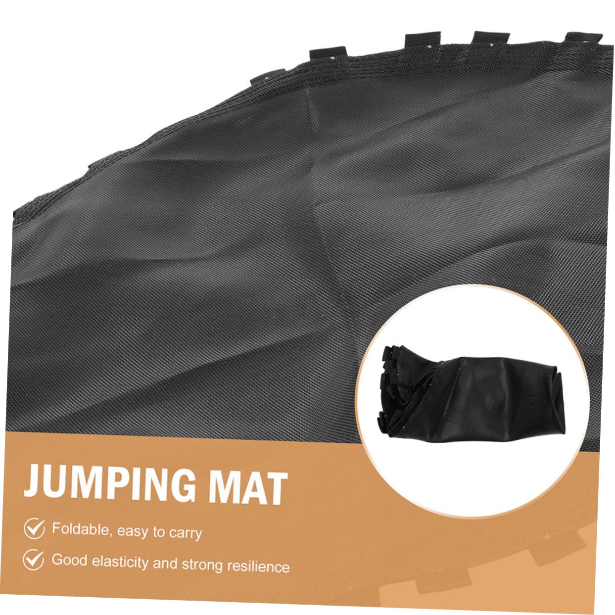 Happyyami Trampoline Mat Jumping Pad Trampoline Replacement Safety Net Accessory