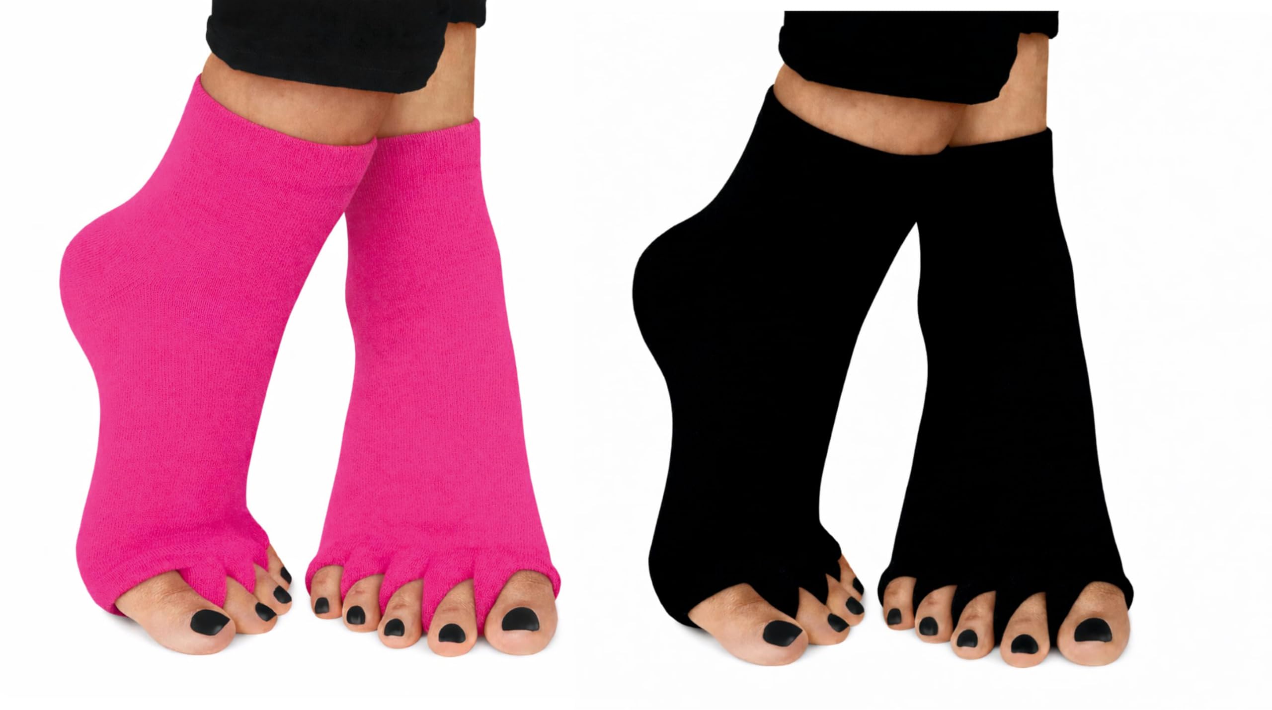 way-tek Premium Poly Cotton Performance Socks | Breathable Athletic Alignment Design for Daily Comfort | Durable Moisture Wicking Fabric for Gym Running and Casual Wear (Pink and Black)-picture-17