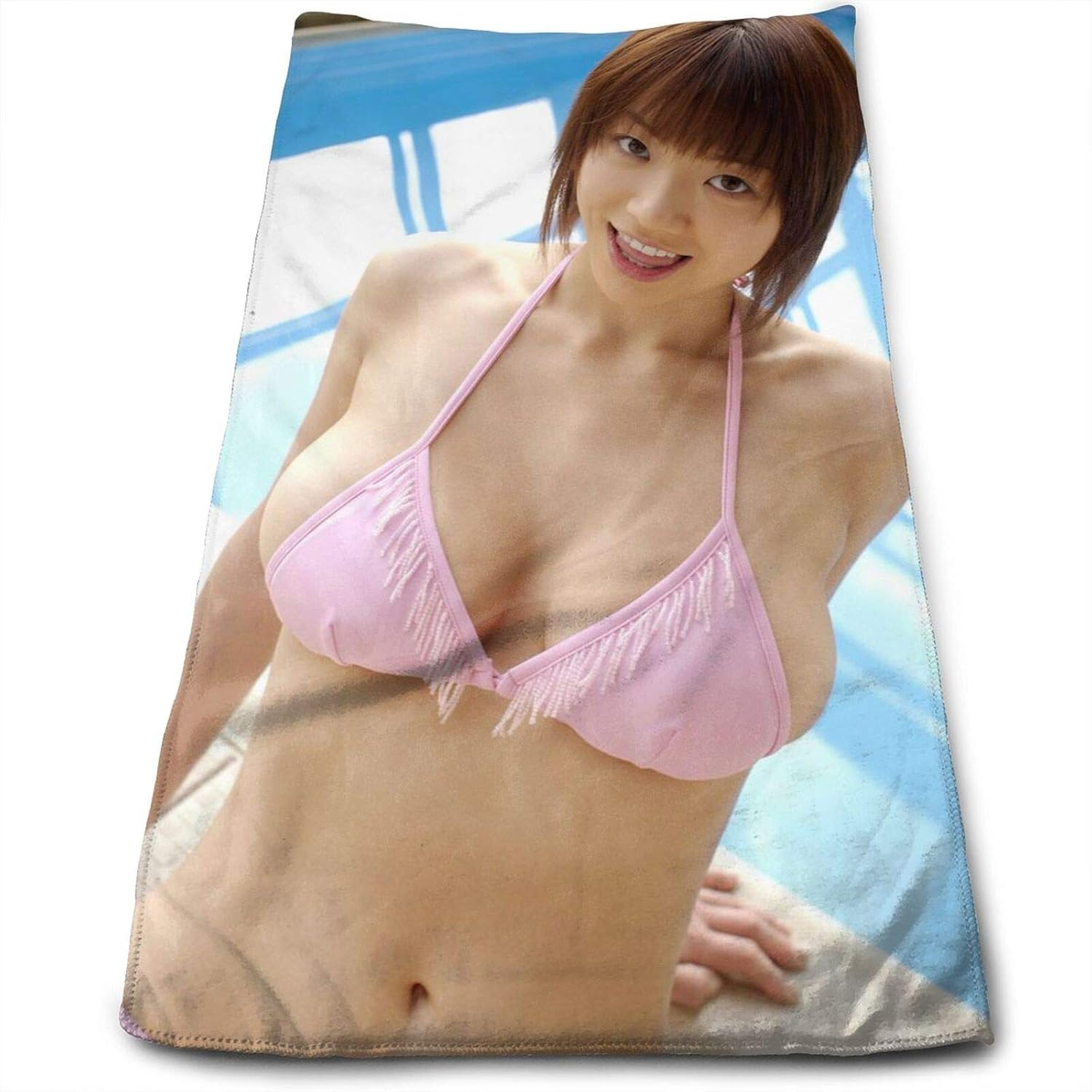 Amazon Co Jp フェイスタオル 相 仁美 相澤仁美 Hitomi Aizawa 綿100 即吸水 速乾30 70cmソフト抗菌消臭家庭用洗顔タオル ホーム キッチン