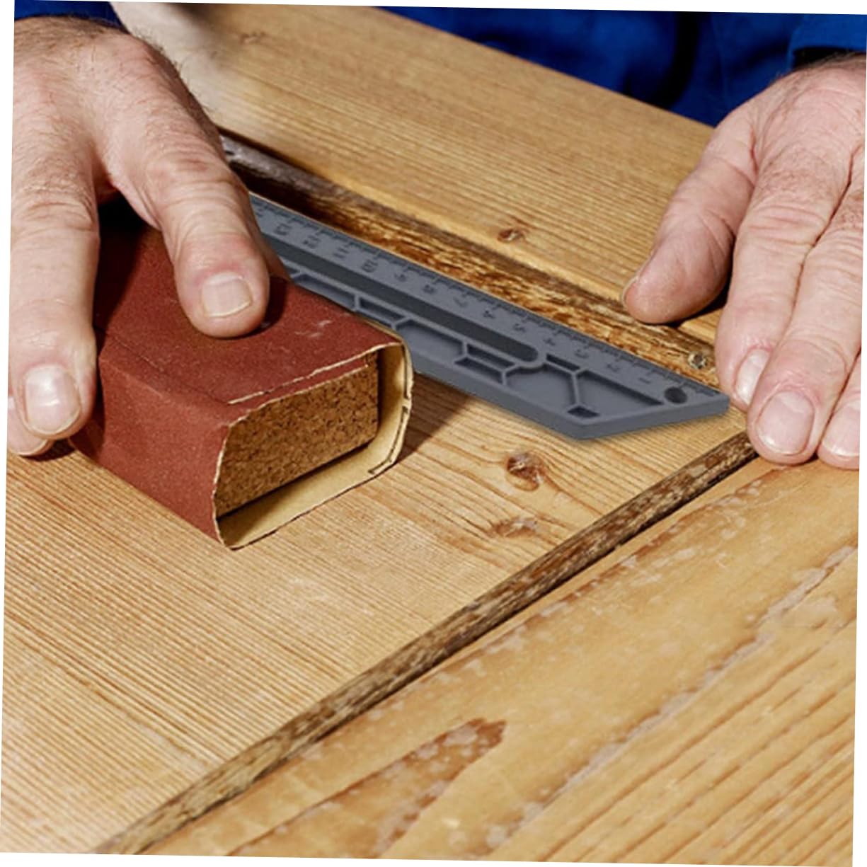 KONTONTY Angle Ruler Miter Saw Protractor Angle Finder Protractor for Woodworking Miter Gauge Foldable Ruler Angle Measurement Tool Large Protractor Miter Protractor Finger Goniometer Abs