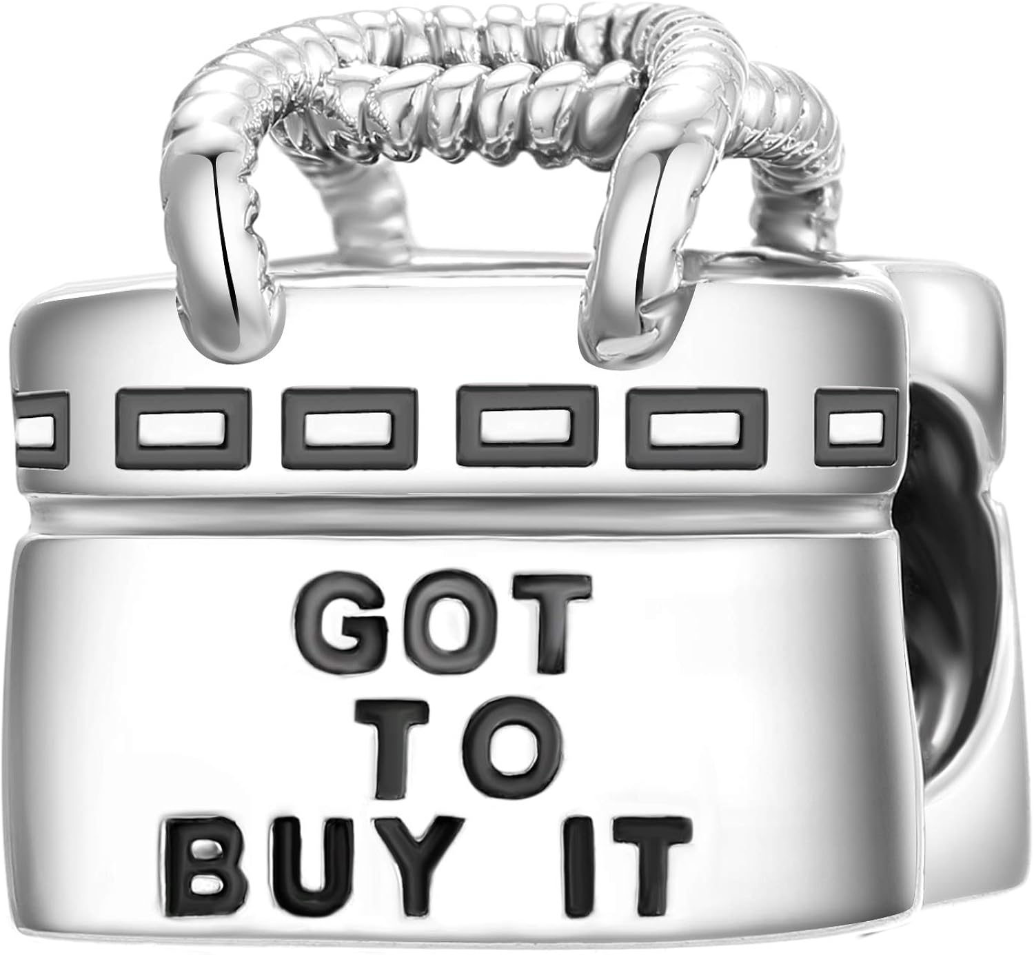 Women Handbag Bag charms 925 Sterling Silver Red Charms Bead Fits