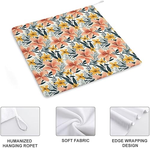 Miniatura 3 de Decorative Hand Towels for Bathroom - Retro Lily Print Soft Absorbent Small Bath Hand Towels for Kitchen, Farmhouse, Spa, Hotel, Guest Tea and