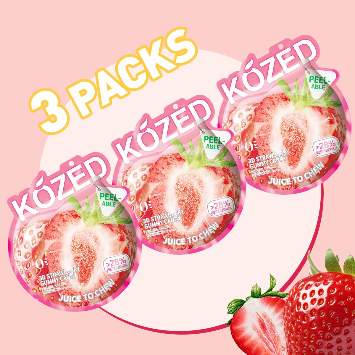 Amazon.com : Happy Global's Choice Kozed Peelable Gummy Candy