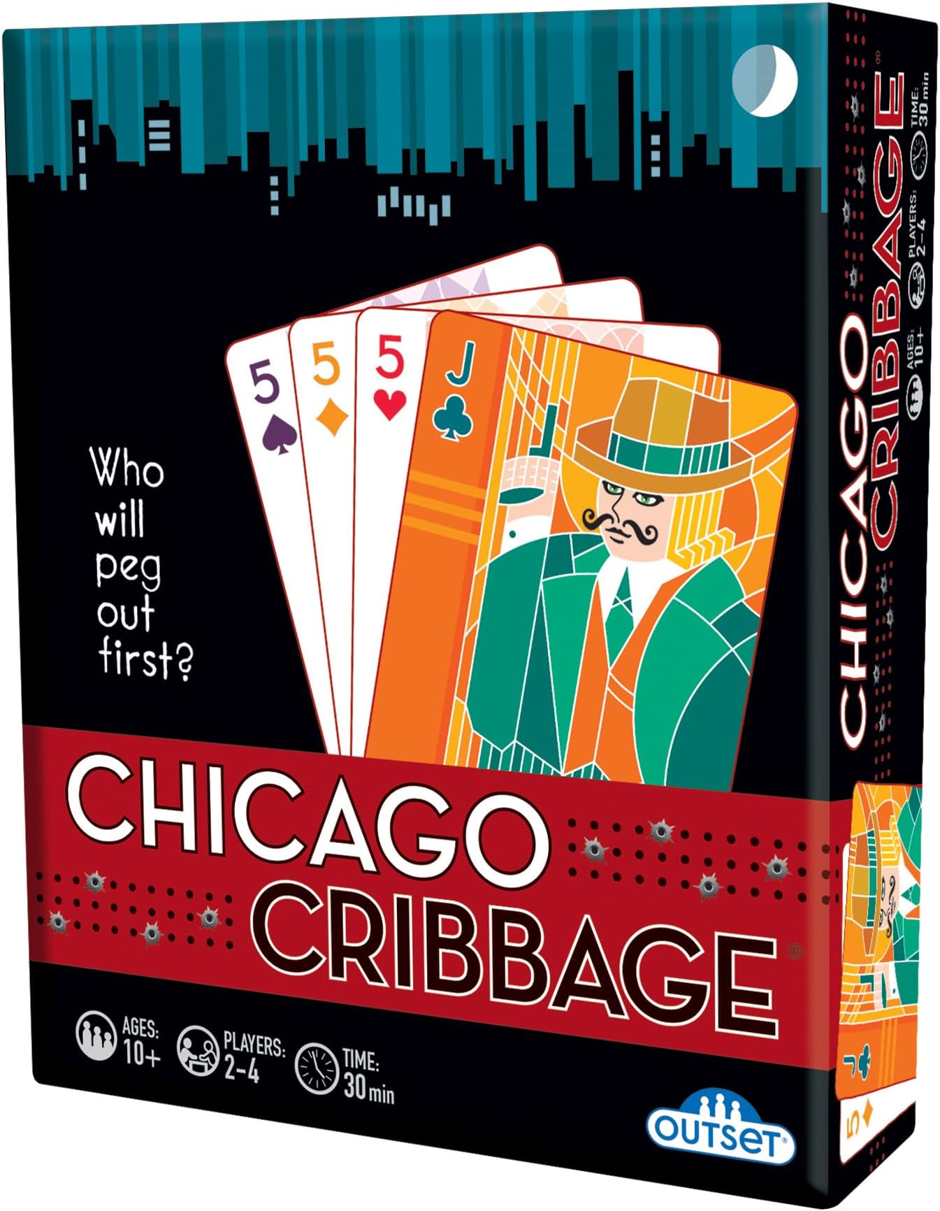 Chicago Cribbage Card Game - Cribbage with a Twist - Contains 80 Cards - for 2 to 4 Players Ages 10 and up by Outset
