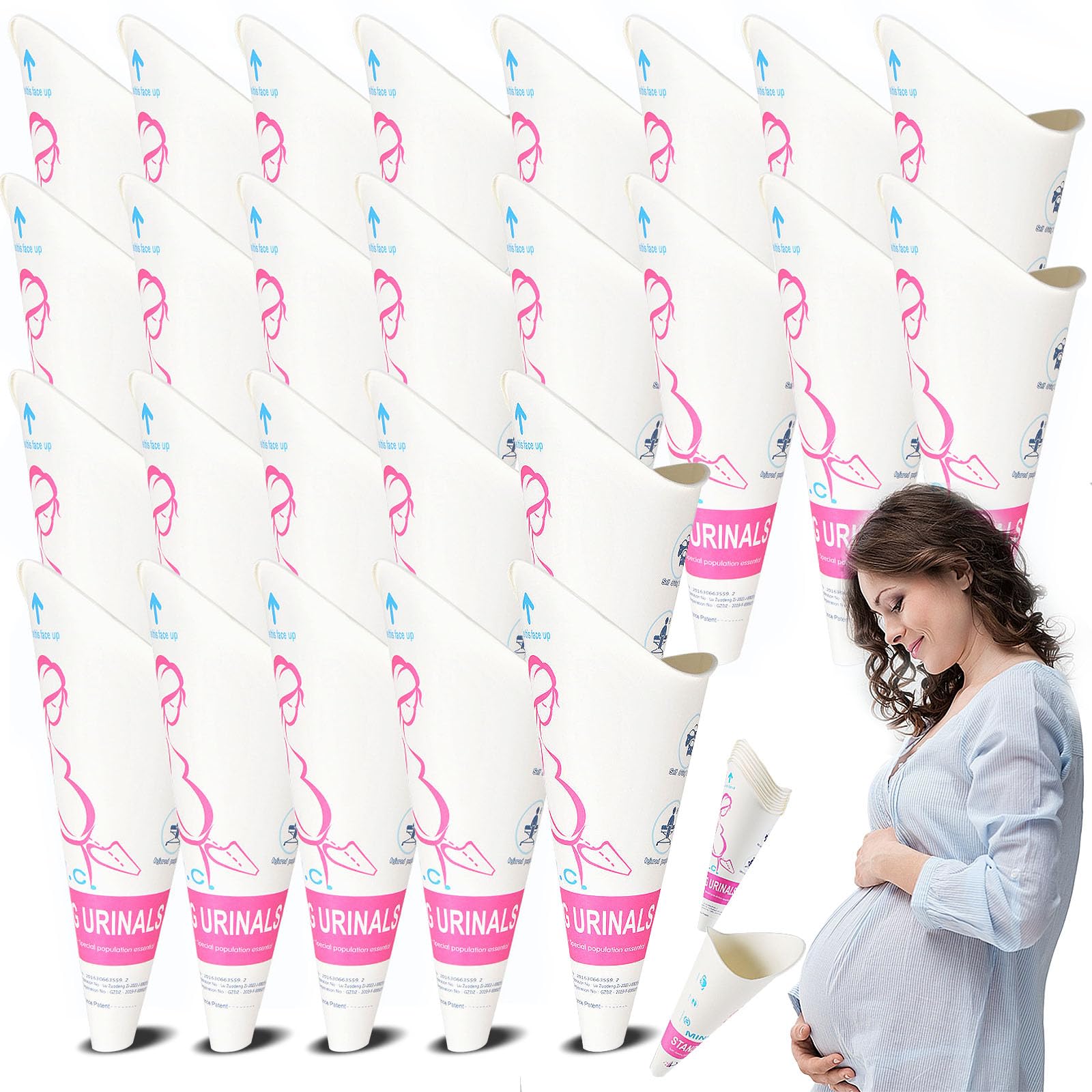 Orinatoio Femminile Da Viaggio In Silicone Rosa Con Borsa Impermeabile - Dispositivo Per Pipì In Piedi Per Campeggio, Festival E Viaggi - 4