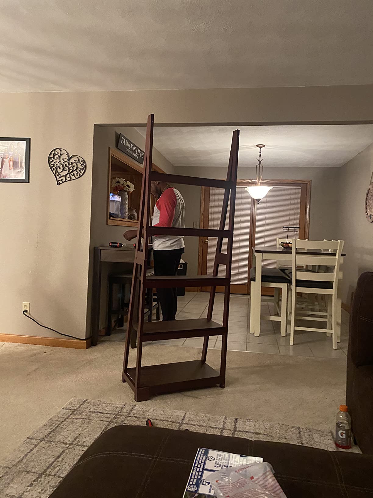 12/mo Finance Amazon Basics Modern 5Tier Ladder Bookshelf Organizer