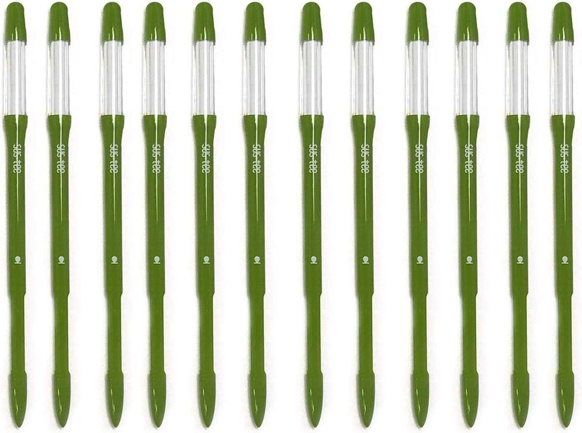 Sustee Aquameter, Bundle of 12, House Plant Soil Moisture Meter, Best for Indoor Potted Plants - Medium Green Refillable