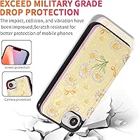 Vista 63 de UEEBAI Funda tipo cartera para iPhone 15 Pro Max con tarjetero, cubierta de cuero PU con soporte, bloqueo RFID, doble cierre magnético, relieve