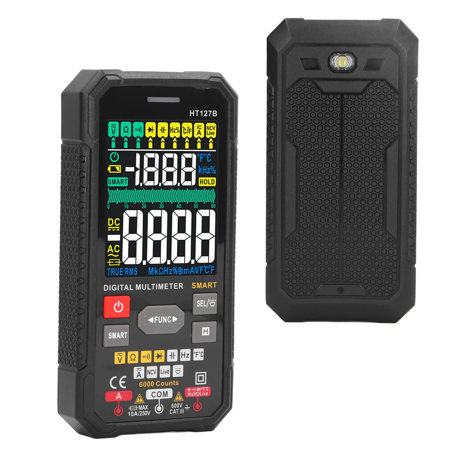 Multimetro Digitale Tester Portatile Ad Alta Precisione per Elettricisti e Appassionati di Fai da Te Materiale ABS Display LCD 3 Risultati