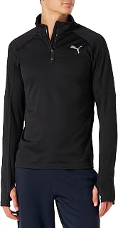 Run - Camiseta con Cremallera de 1/4, Talla M Jersey Hombre