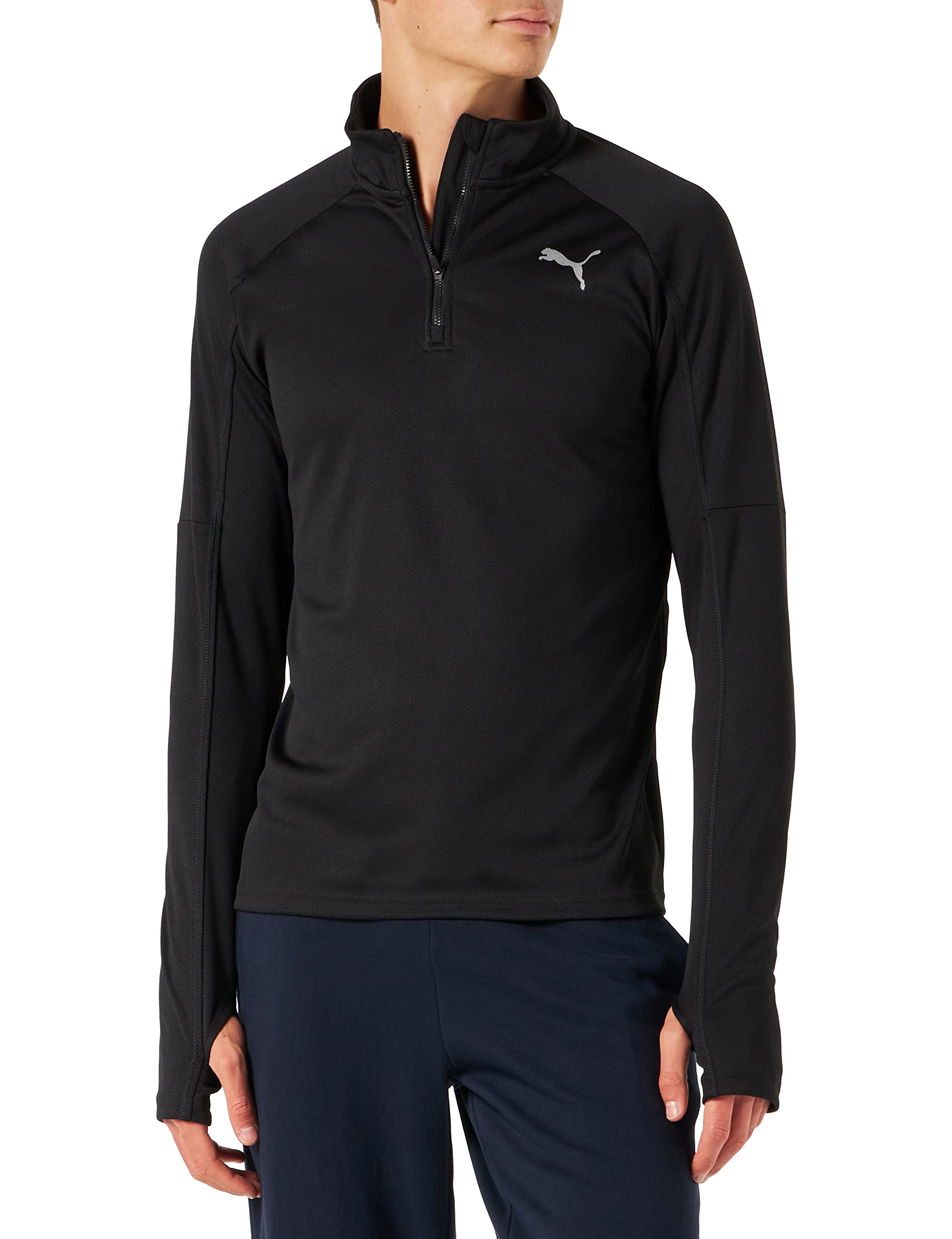 PUMA Pulower Mężczyźni Run 1/4 Zip Ls Tee M