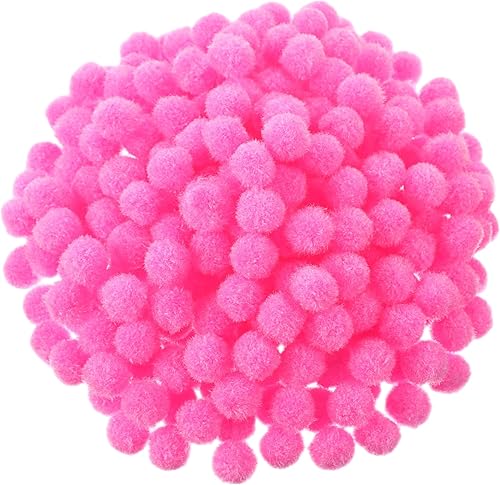 Miniatura 71 de Blulu - Pompones para manualidades y suministros de hobby, 500 unidades, 0.5 in Rojo