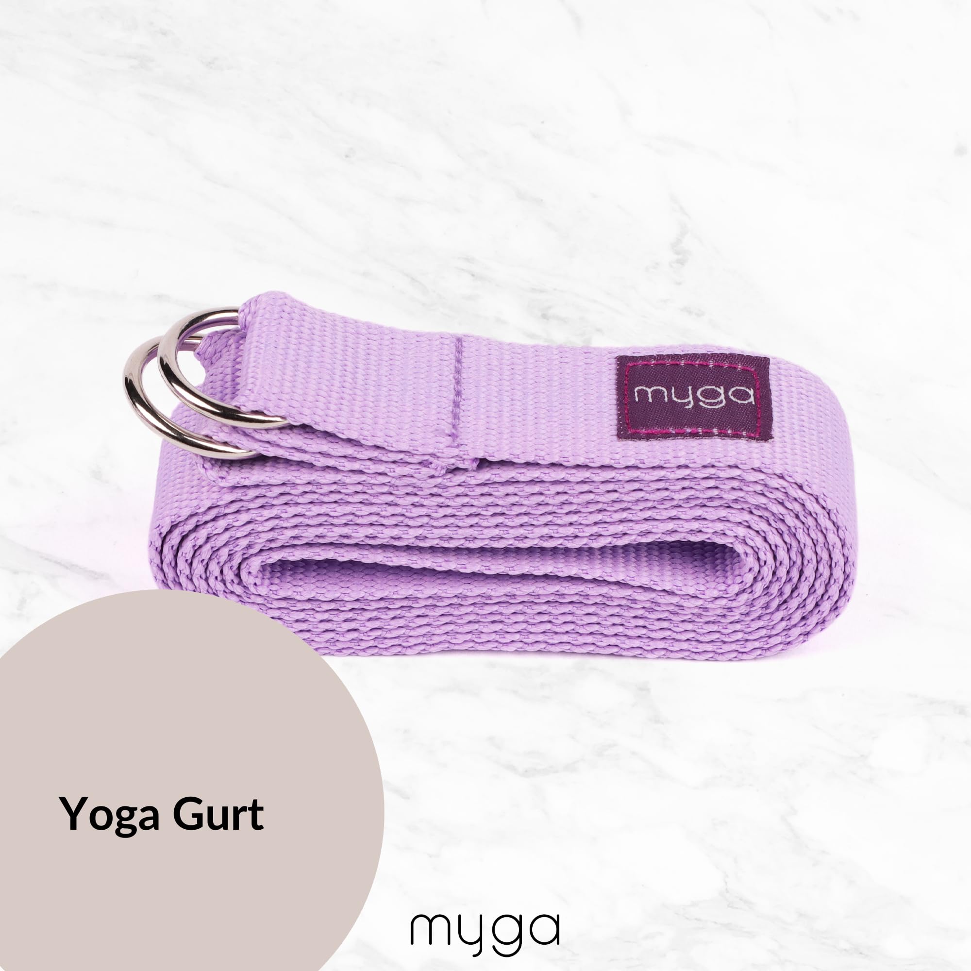 Myga Yoga Starter Kit | Komplettes Set mit Yogamatte, Yogablock & Gurt | rutschfest & Unterstützend | Ideal für Anfänger & Zuhause sowie Reisen | Unterschiedliche Druck Designs