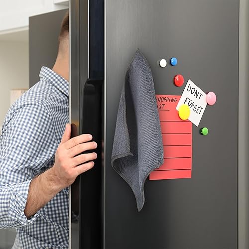 Miniatura 5 de 4 paños de limpieza magnéticos de microfibra, paño de borrado en seco, limpiador de pizarras blancas, borradores magnéticos, toallas de borrado