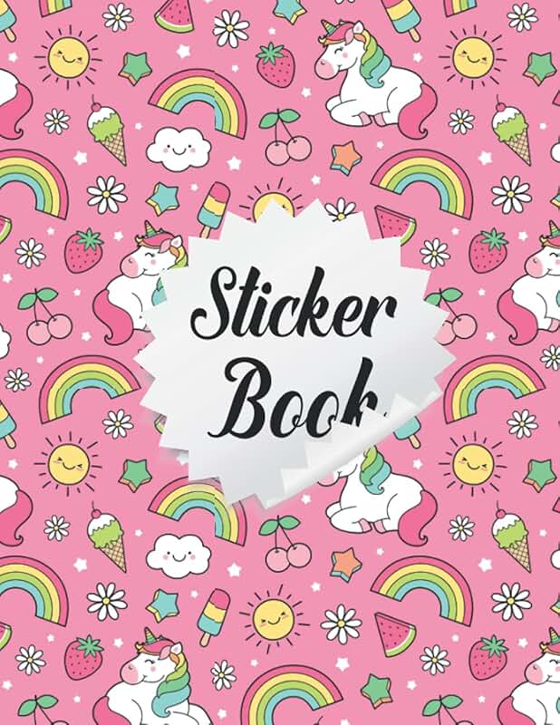 blank sticker books for kids