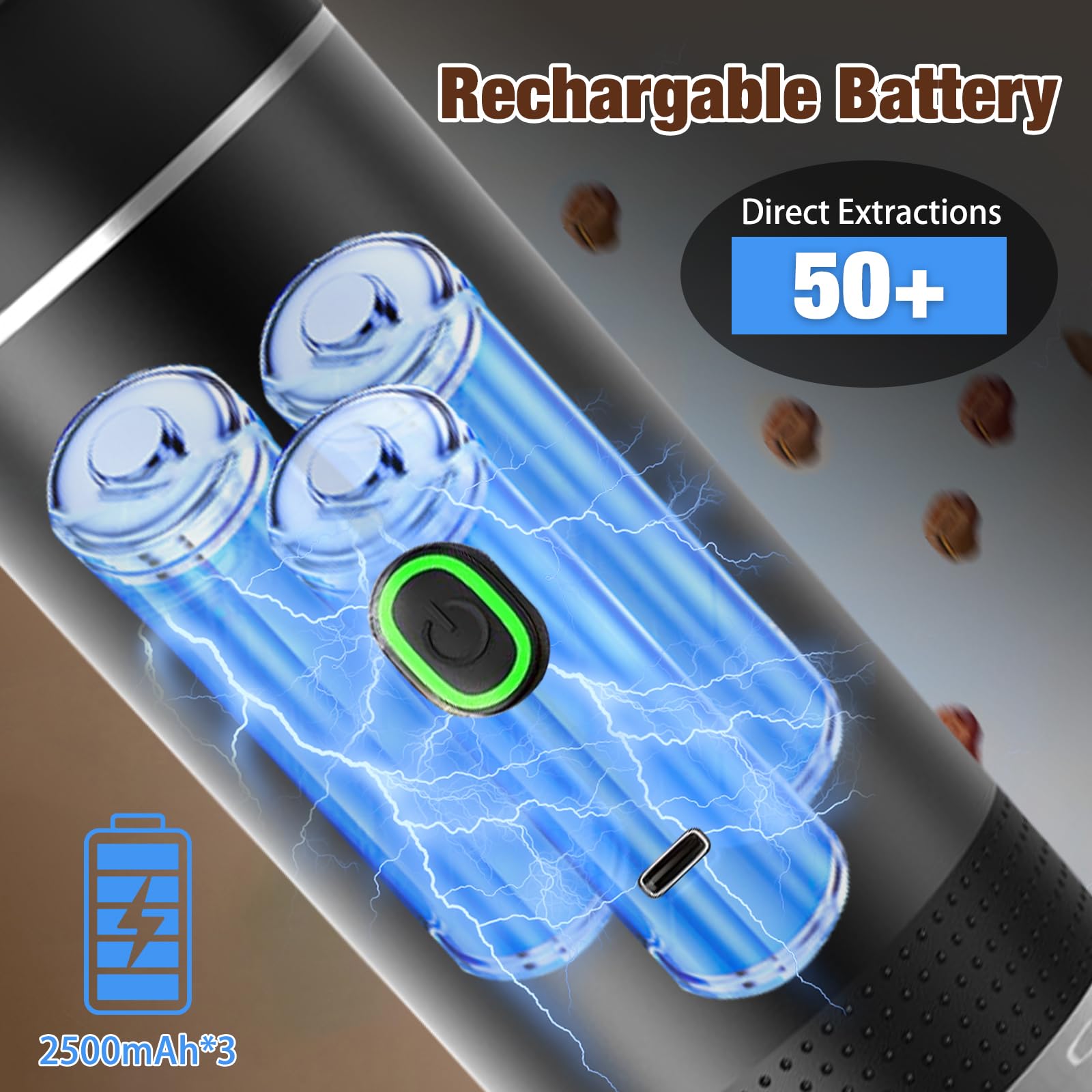 Cafetera portátil con batería, 12 V, máquina expresora de viaje para coche, mini máquina de cápsulas portátil para camping, viajes, autocalentamiento, 8 tazas, compatible con cápsulas